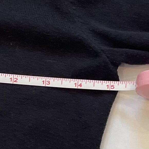 Ann Taylor Cotton Blend Black Button Down Crew Neck Cardigan, Size XSP - Picture 11 of 12